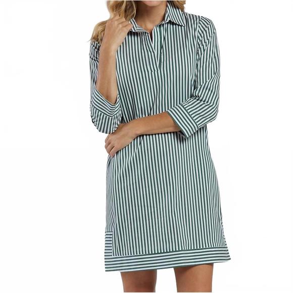 JUDE CONNALLY Dresses & Skirts - NEW JUDE CONNALLY finley mini dress in cotton eden green stripe